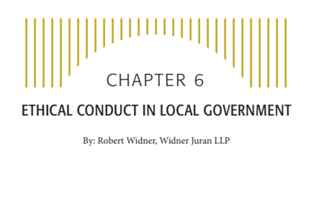 Ethical Conduct in Local Government